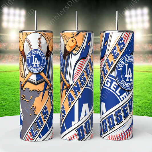 Los Angeles Dodgers, Sublimation, Ready To Press, Print Out Transfer, 20 oz, Skinny Tumbler Transfer, NOT A DIGITAL