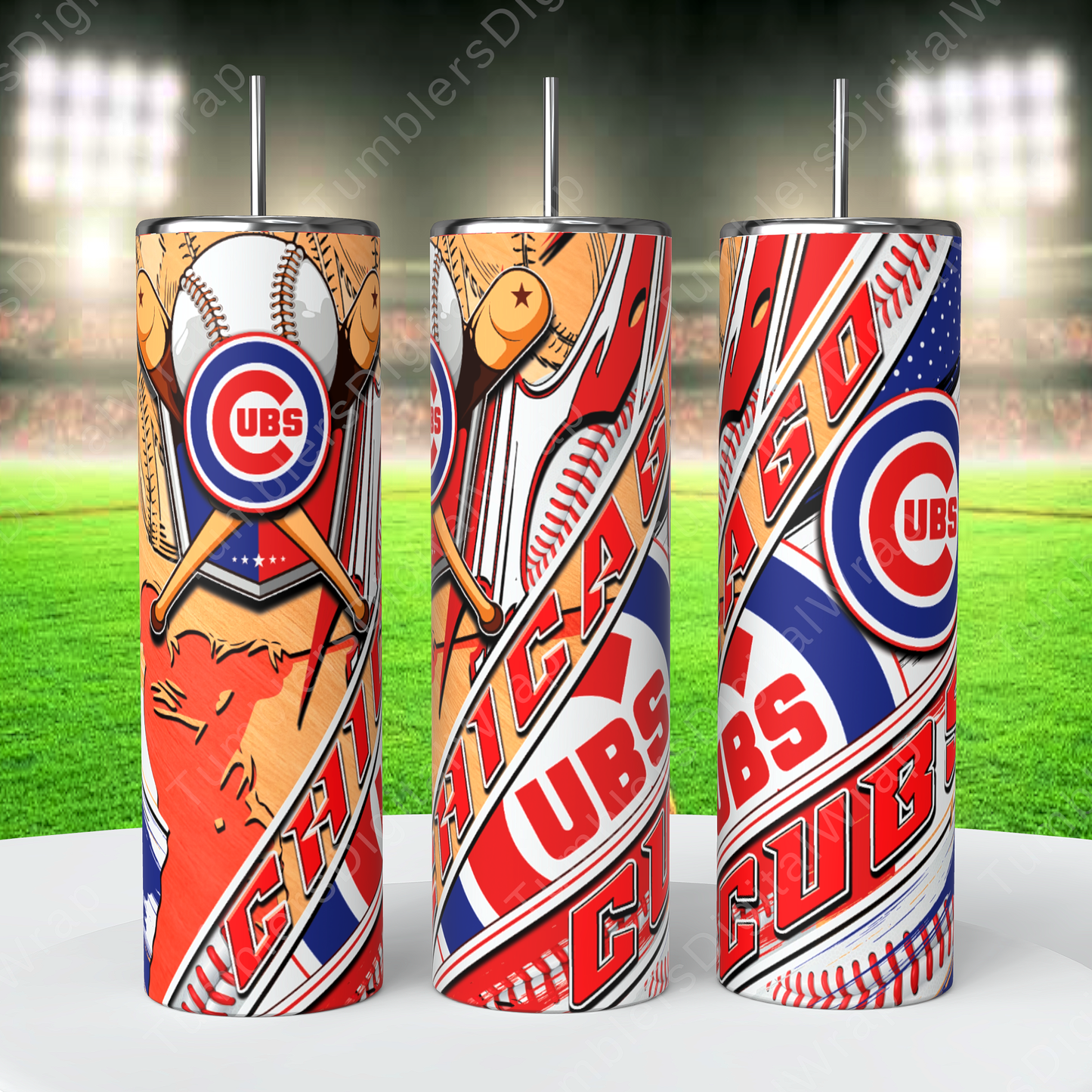 Chicago Cubs, Sublimation, Ready To Press, Print Out Transfer, 20 oz, Skinny Tumbler Transfer, NOT A DIGITAL