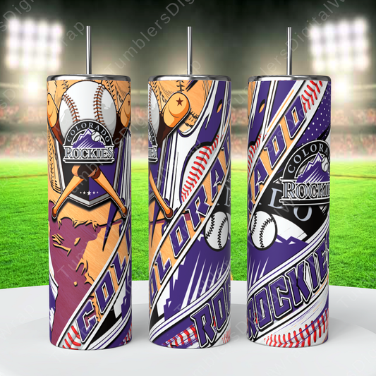 Colorado Rockies, Sublimation, Ready To Press, Print Out Transfer, 20 oz, Skinny Tumbler Transfer, NOT A DIGITAL