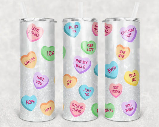 Anti Valentines 4, Sublimation, Ready to Print, Ready To Press, Print Out Transfer, 20 oz, Skinny Tumbler Transfer, NOT A DIGITAL