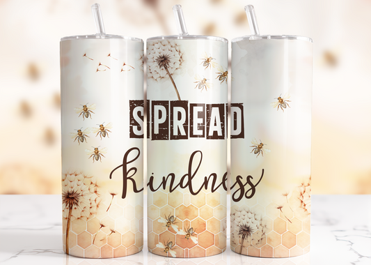 Spread Kindness, Sublimation, Ready to Print, Ready To Press, Print Out Transfer, 20 oz, Skinny Tumbler Transfer, NOT A DIGITAL