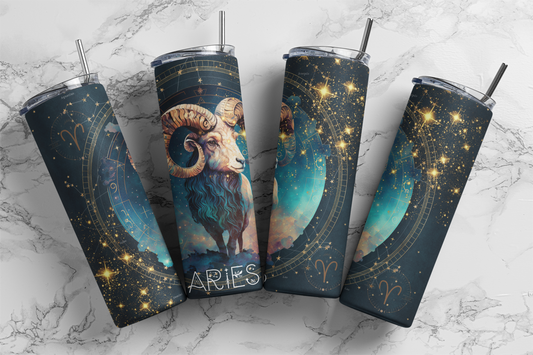 Aries, Sublimation, Ready to Print, Ready To Press, Print Out Transfer, 20 oz, Skinny Tumbler Transfer, NOT A DIGITAL