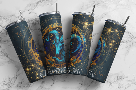 Capricorn, Sublimation, Ready to Print, Ready To Press, Print Out Transfer, 20 oz, Skinny Tumbler Transfer, NOT A DIGITAL