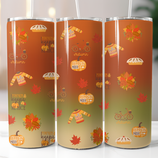 Fall, Sublimation, Ready To Press, Print Out Transfer, 20 oz Skinny Tumbler Transfer, NOT A DIGITAL