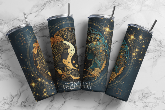 Gemini, Sublimation, Ready to Print, Ready To Press, Print Out Transfer, 20 oz, Skinny Tumbler Transfer, NOT A DIGITAL