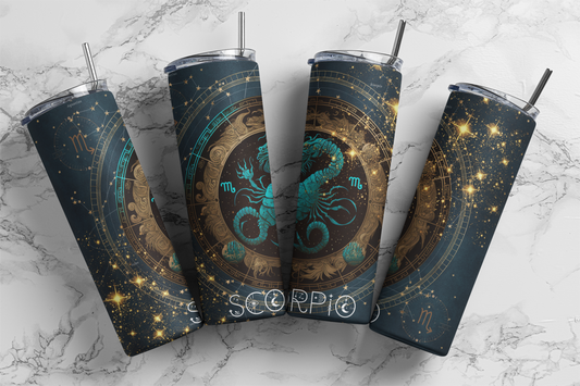 Scorpio, Sublimation, Ready to Print, Ready To Press, Print Out Transfer, 20 oz, Skinny Tumbler Transfer, NOT A DIGITAL