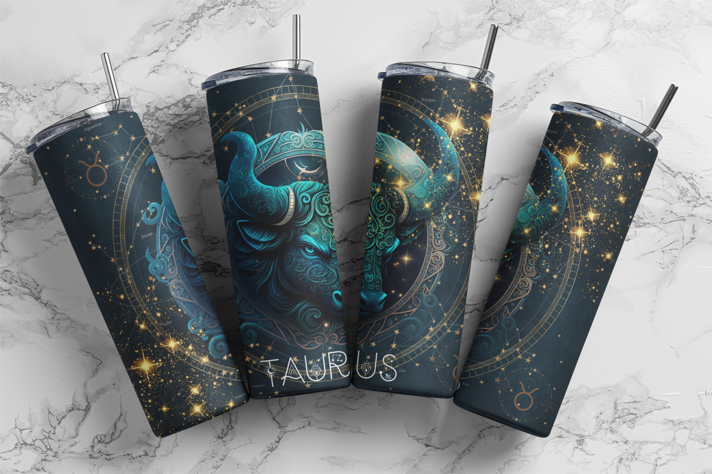 Taurus, Sublimation, Ready to Print, Ready To Press, Print Out Transfer, 20 oz, Skinny Tumbler Transfer, NOT A DIGITAL