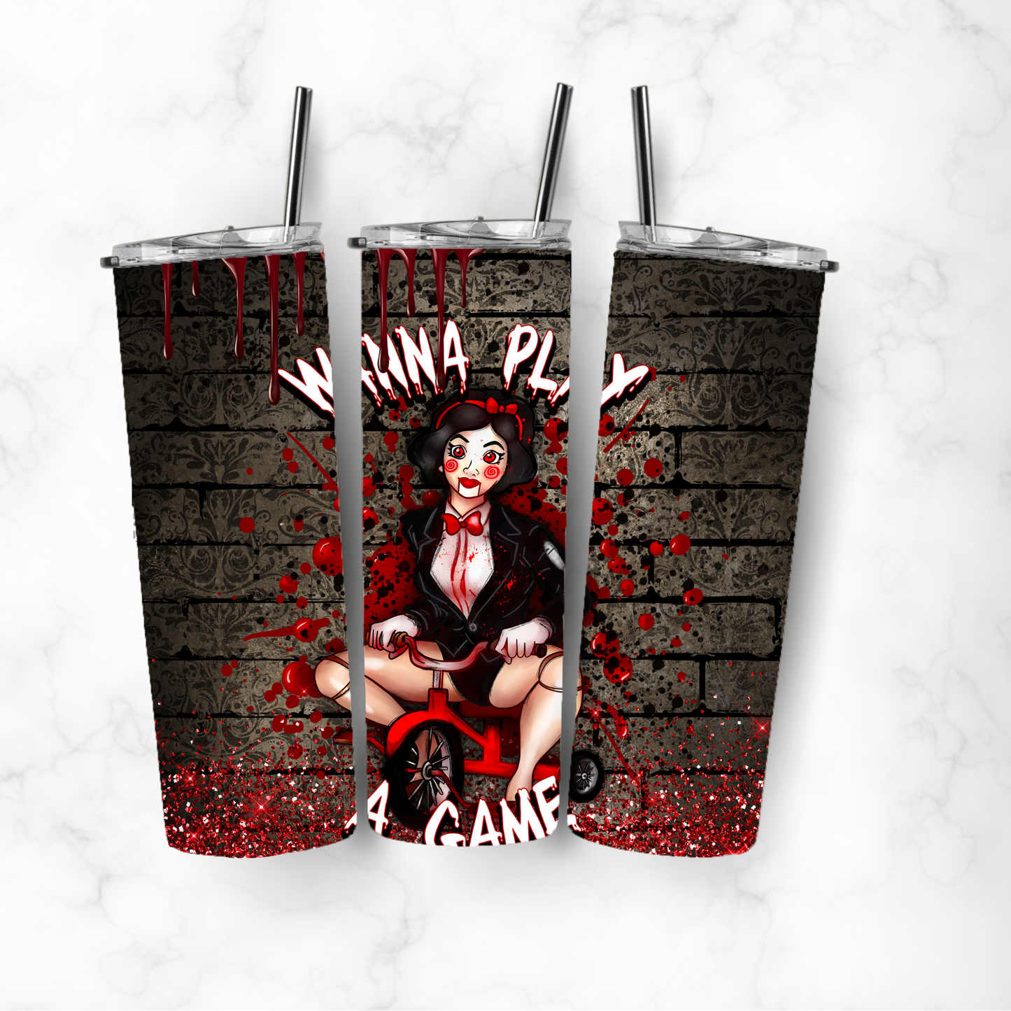 Horror, Sublimation, Ready To Press, Print Out Transfer, 20 oz Skinny Tumbler Transfer, NOT A DIGITAL