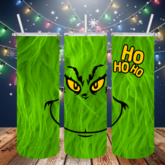 Christmas Grouch Ho Ho, Sublimation, Ready to Print, Ready To Press, Print Out Transfer, 20 oz, Skinny Tumbler Transfer, NOT A DIGITAL