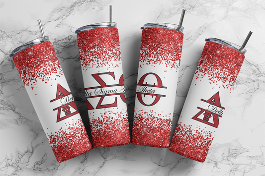 Delta Sigma Theta, Sublimation, Ready To Press, Print Out Transfer, 20 oz, Skinny Tumbler Transfer, NOT A DIGITAL