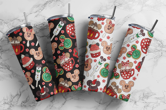 Christmas Snacks, Sublimation, Ready to Print, Ready To Press, Print Out Transfer, 20 oz, Skinny Tumbler Transfer, NOT A DIGITAL