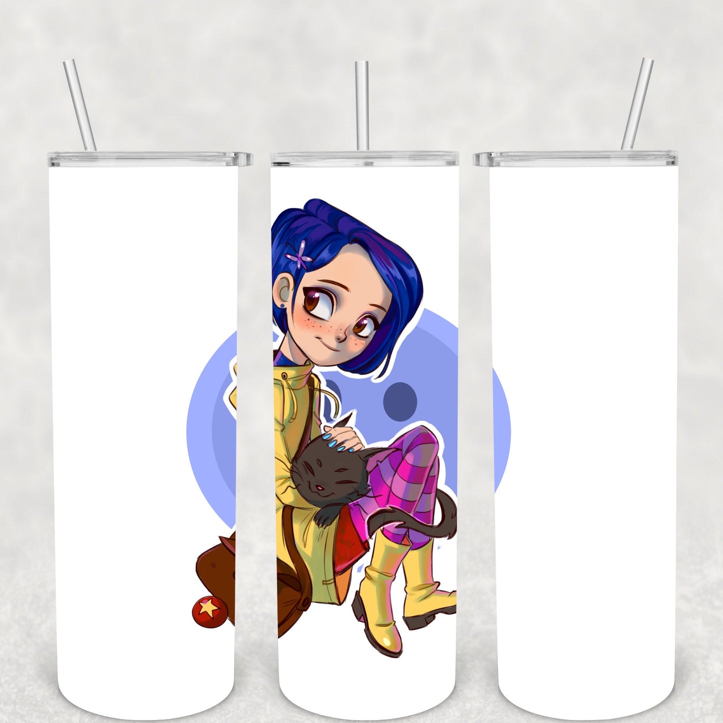 Fantasy, Chibi, Cartoon, Film, Sublimation, Ready To Press, Print Out Transfer, 20 oz, 12 oz. Skinny Tumbler Transfer, NOT A DIGITAL