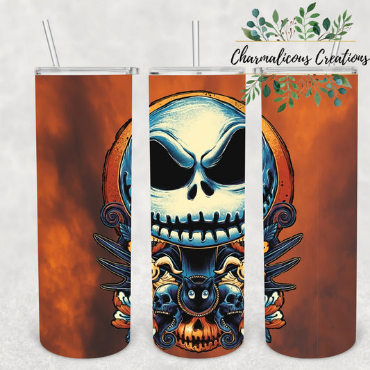 Skeleton, Sublimation, Ready To Press, Print Out Transfer, 20 oz Skinny Tumbler Transfer, NOT A DIGITAL