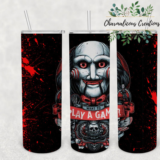 Horror, Sublimation, Ready To Press, Print Out Transfer, 20 oz Skinny Tumbler Transfer, NOT A DIGITAL