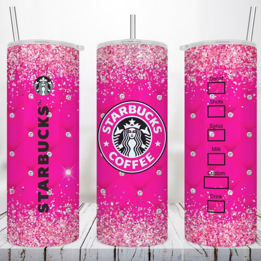 Coffee Inspired, Rhinestone, Glitter, Sublimation, Ready To Press, Print Out Transfer, 20 oz, Skinny Tumbler Transfer, NOT A DIGITAL