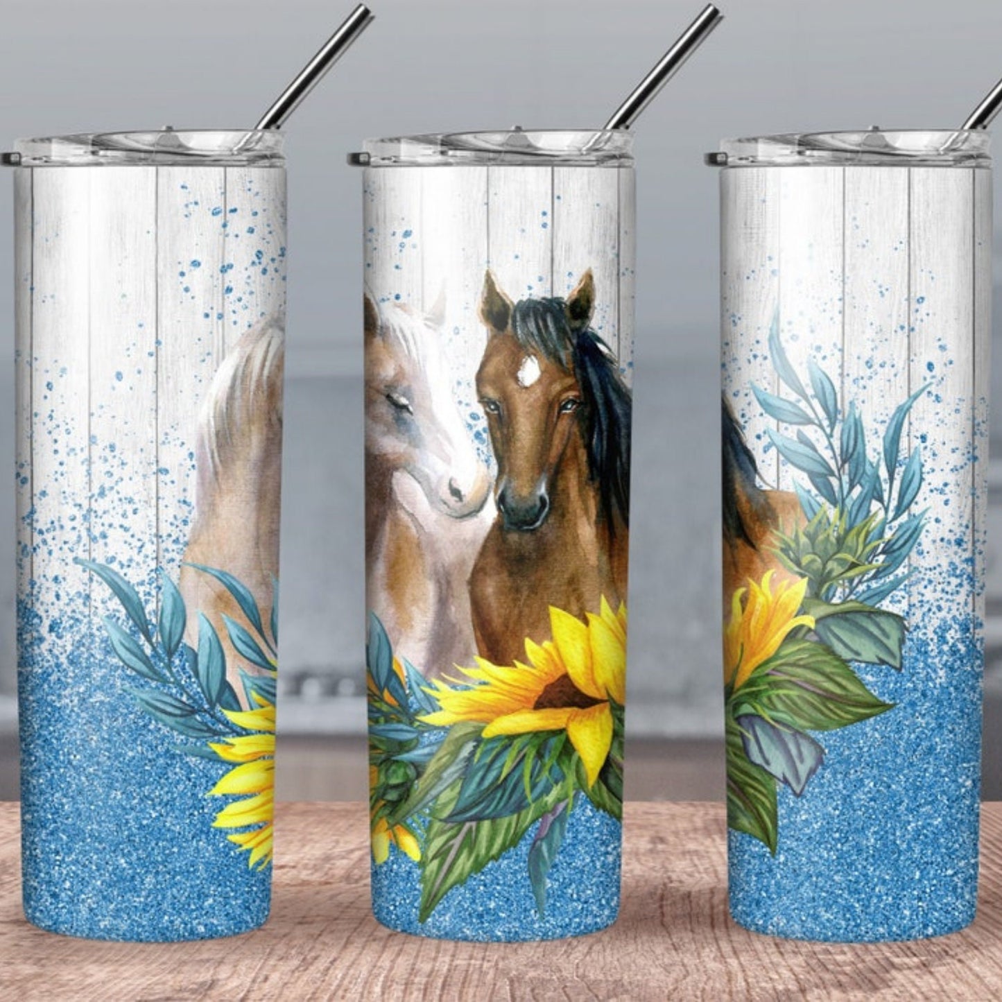 Horses Glitter Wrap Sublimation, Sublimation, Ready To Press, Print Out Transfer, 20 oz, Skinny Tumbler Transfer, NOT A DIGITAL