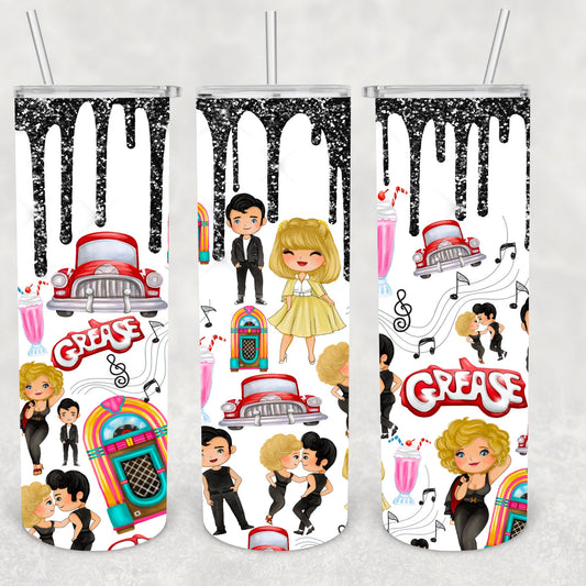 Musical Comedy, 50s, Dance, Movie, Sublimation, Ready To Press, Print Out Transfer, 20 oz, Skinny Tumbler Transfer, NOT A DIGITAL