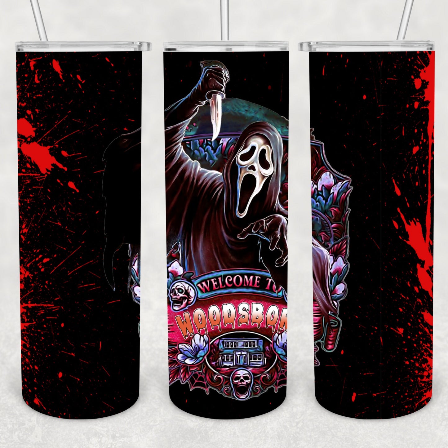 Horror, Sublimation, Ready To Press, Ready to Print, Print Out Transfer, 20 oz, Skinny Tumbler Transfer, NOT A DIGITAL