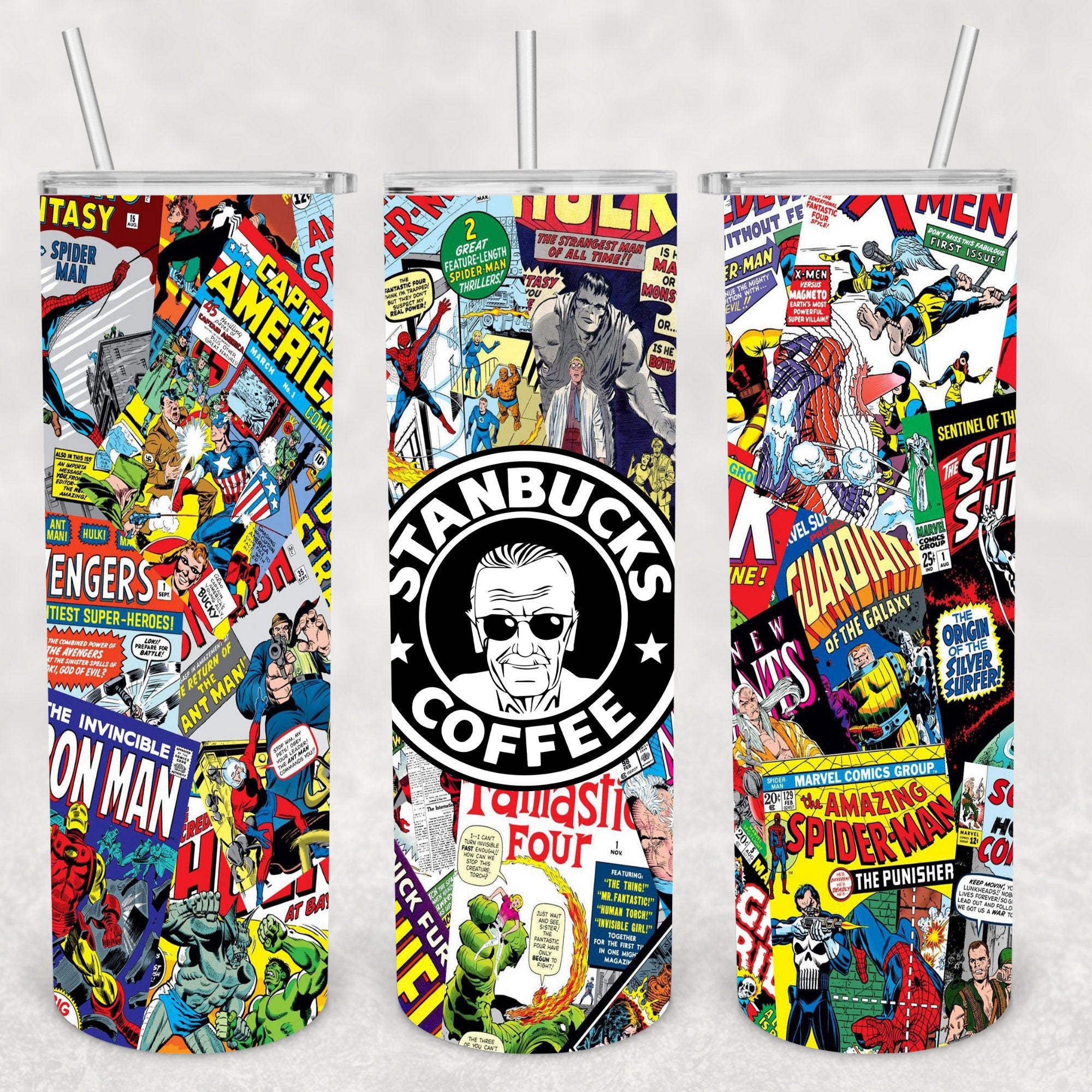 Comic, Sublimation, Ready To Press, Print Out Transfer, 20 oz, Skinny ...