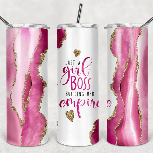 Girl Boss, Sublimation, Ready to Print, Ready To Press, Print Out Transfer, 20 oz, Skinny Tumbler Transfer, NOT A DIGITAL