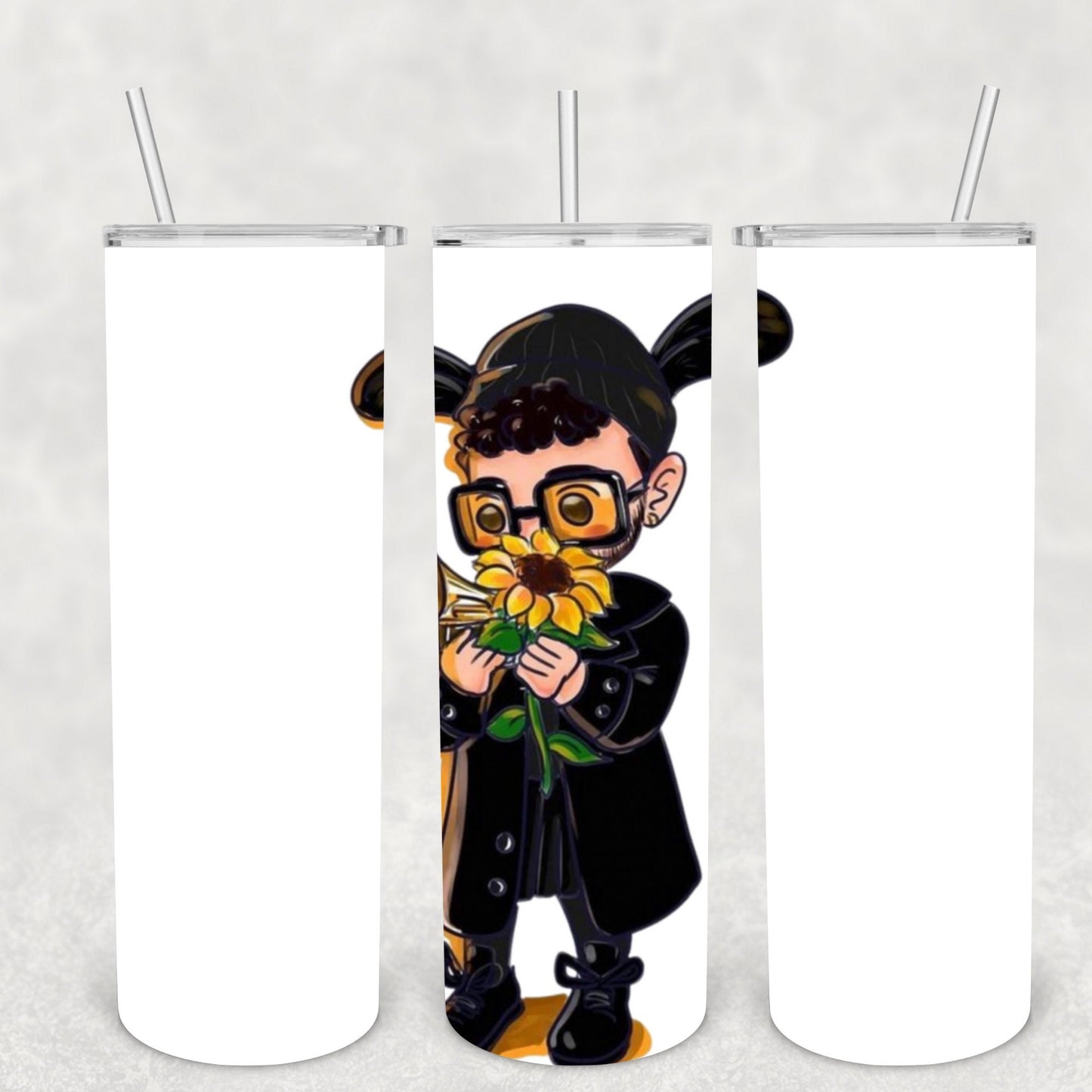 Musician, Bad Bunny Baby, Sublimation, Ready to Print, Ready To Press, Print Out Transfer, 20 oz, Skinny Tumbler Transfer, NOT A DIGITAL