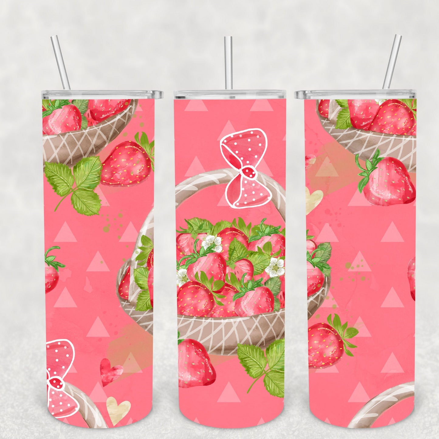 Strawberry Basket, Sublimation, Ready To Press, Print Out Transfer, 20 oz, Skinny Tumbler Transfer, NOT A DIGITAL