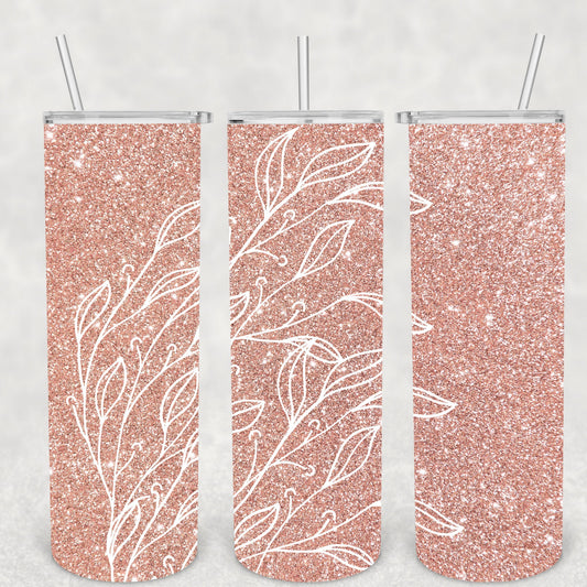 Blush Pink Glitter, Sublimation, Ready To Press, Print Out Transfer, 20 oz, Skinny Tumbler Transfer, NOT A DIGITAL