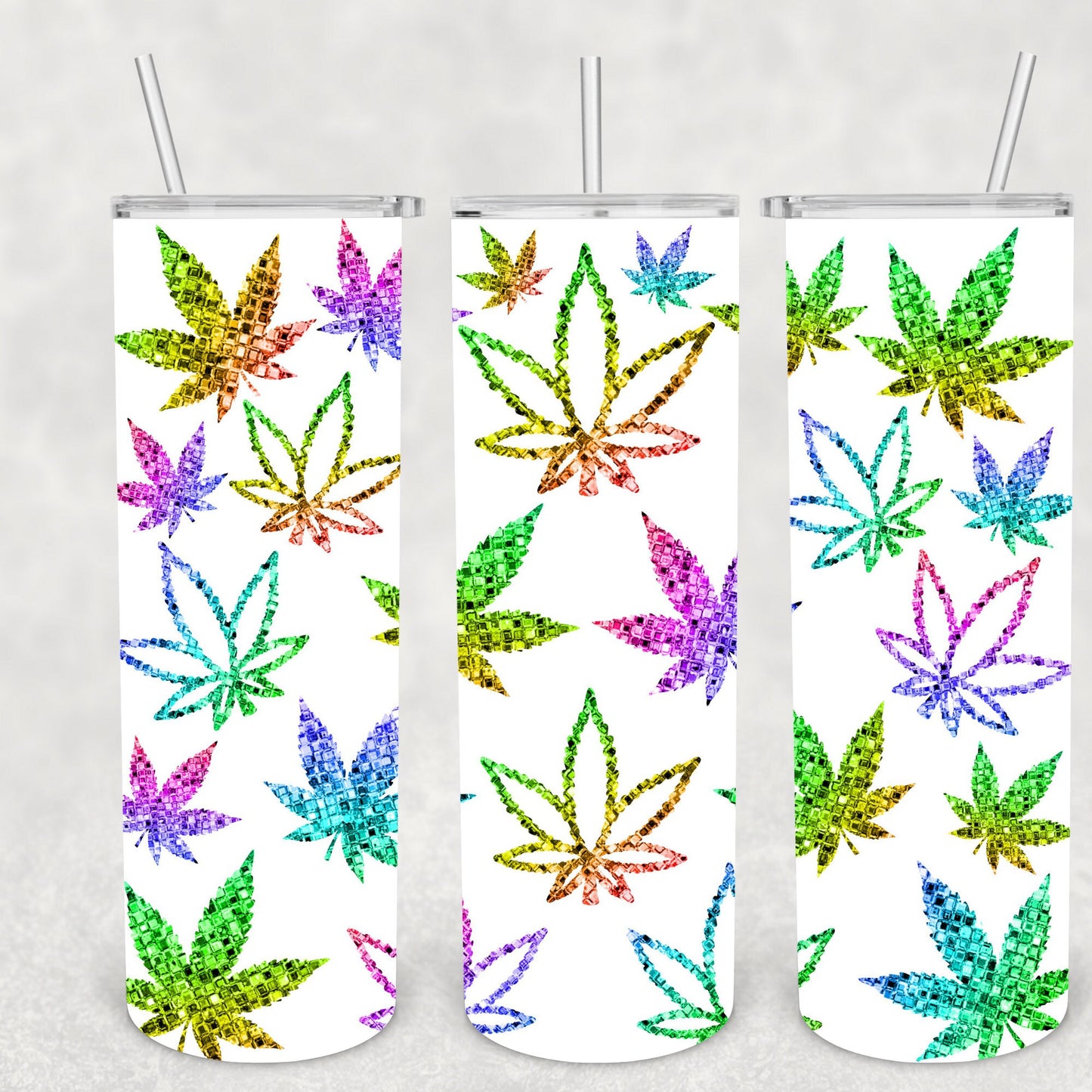 Weed Rainbow Glitter, Sublimation, Ready To Press, Ready to Print, Print Out Transfer, 20 oz, Skinny Tumbler Transfer, NOT A DIGITAL
