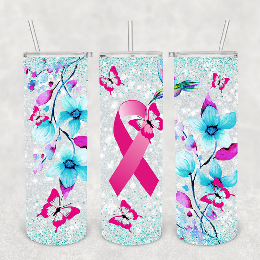 Breast Cancer, Sublimation, Ready To Press, Ready to Print, Print Out Transfer, 20 oz, Skinny Tumbler Transfer, NOT A DIGITAL