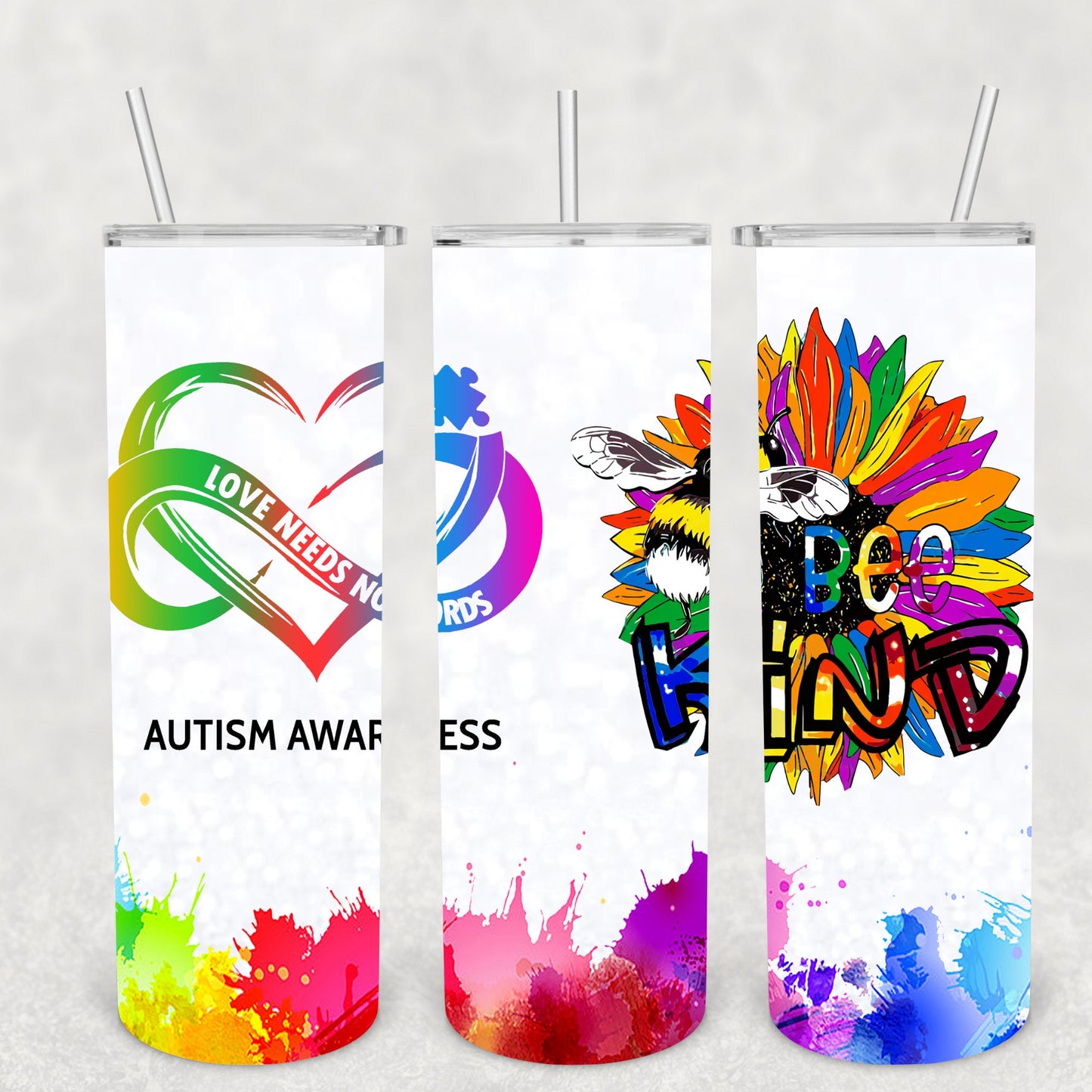 Autism, Sublimation, Ready To Press, Print Out Transfer, 20 oz, Skinny Tumbler Transfer, NOT A DIGITAL