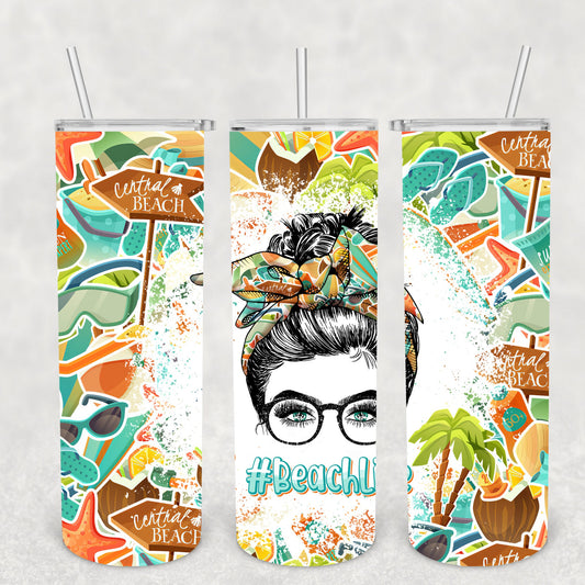 Beach Life, Sublimation, Ready To Press, Print Out Transfer, 20 oz, Skinny Tumbler Transfer, NOT A DIGITAL