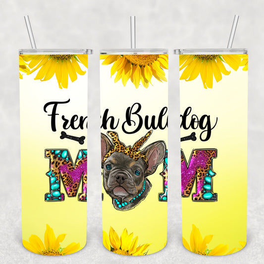 French Bulldog, Sublimation, Ready To Press, Print Out Transfer, 20 oz, Skinny Tumbler Transfer, NOT A DIGITAL