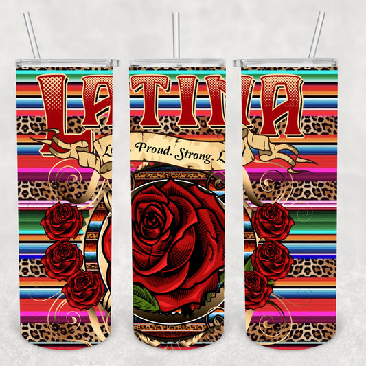 Latina, Sublimation, Ready To Press, Ready to Print, Print Out Transfer, 20 oz, Skinny Tumbler Transfer, NOT A DIGITAL