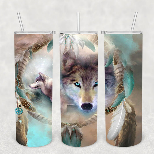 Dream Wolf, Sublimation, Ready To Press, Print Out Transfer, 20 oz, Skinny Tumbler Transfer, NOT A DIGITAL