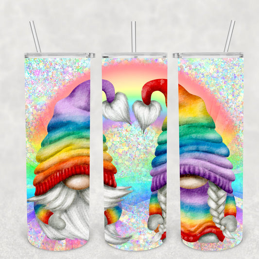 Gnomes Rainbow, Sublimation, Ready To Press, Ready to Print, Print Out Transfer, 20 oz, Skinny Tumbler Transfer, NOT A DIGITAL