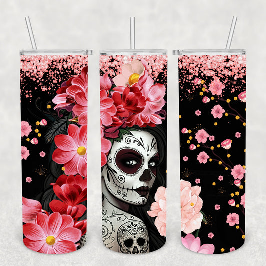 Mexicana, Catrina, Sublimation, Ready to Print, Ready To Press, Print Out Transfer, 20 oz, Skinny Tumbler Transfer, NOT A DIGITAL