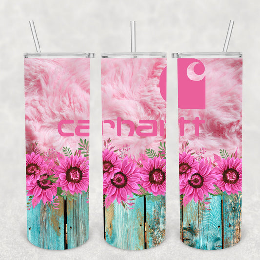 Pink Fluffy Wrap, Sublimation, Ready To Press, Ready to Print, Print Out Transfer, 20 oz, Skinny Tumbler Transfer, NOT A DIGITAL