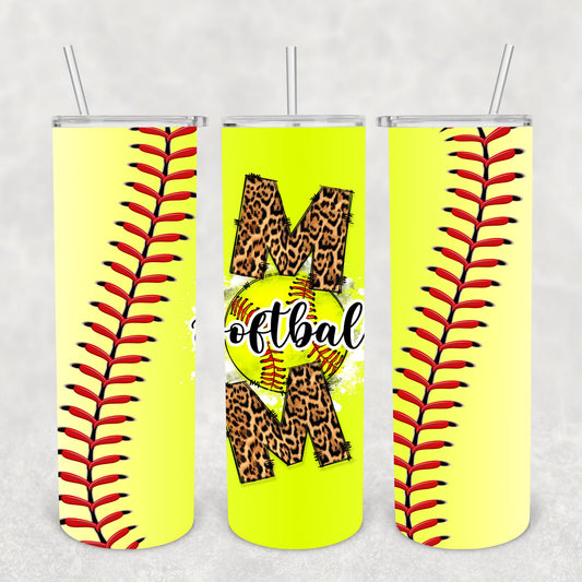 Mom Softball, Sublimation, Ready to Print, Ready To Press, Print Out Transfer, 20 oz, Skinny Tumbler Transfer, NOT A DIGITAL