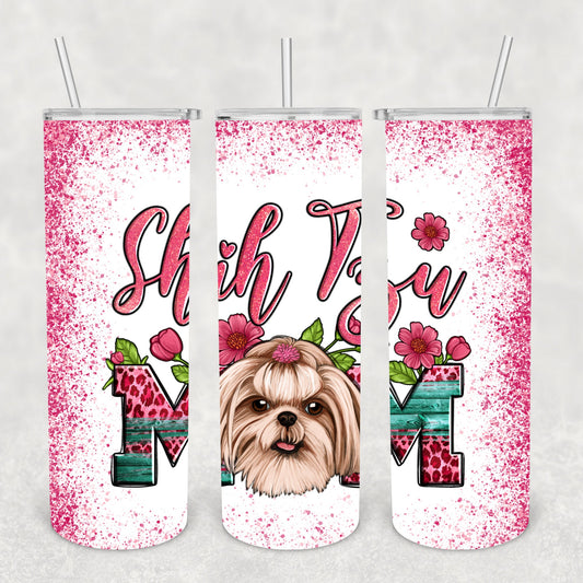 Shih Tzu, Sublimation, Ready To Press, Print Out Transfer, 20 oz, Skinny Tumbler Transfer, NOT A DIGITAL