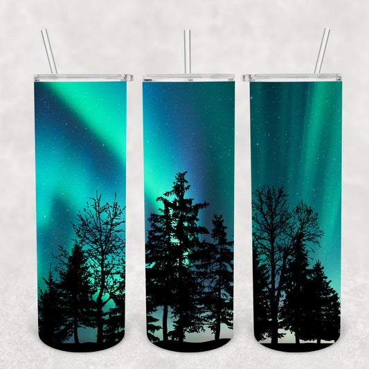 Northern Lights, Sublimation, Ready To Press, Print Out Transfer, 20 oz, Skinny Tumbler Transfer, NOT A DIGITAL
