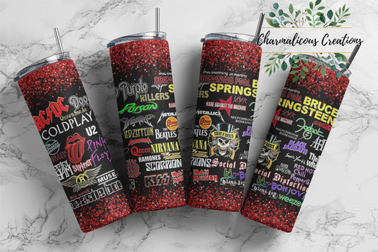 Rock Band, Sublimation, Ready To Press, Print Out Transfer, 20 oz, Skinny Tumbler Transfer, NOT A DIGITAL