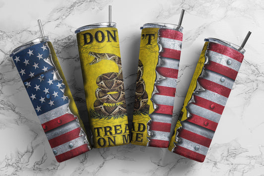 Don't Tread On Me, Sublimation, Ready To Press, Print Out Transfer, 20 oz, Skinny Tumbler Transfer, NOT A DIGITAL