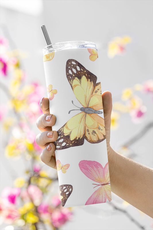 Butterfly, Sublimation, Ready To Press, Print Out Transfer, 20 oz, Skinny Tumbler Transfer, NOT A DIGITAL