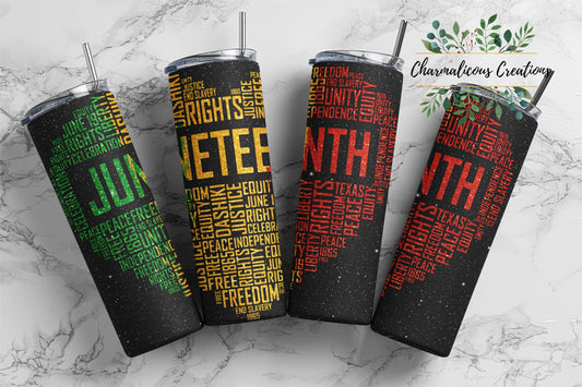 Juneteenth, Sublimation, Ready To Press, Print Out Transfer, 20 oz, Skinny Tumbler Transfer, NOT A DIGITAL
