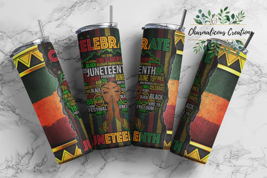 Juneteenth, Sublimation, Ready To Press, Print Out Transfer, 20 oz, Skinny Tumbler Transfer, NOT A DIGITAL