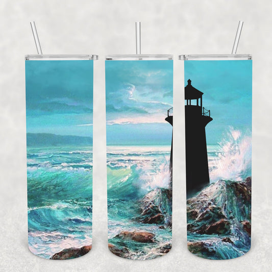 Lighthouse, Sublimation, Ready To Press, Print Out Transfer, 20 oz, Skinny Tumbler Transfer, NOT A DIGITAL