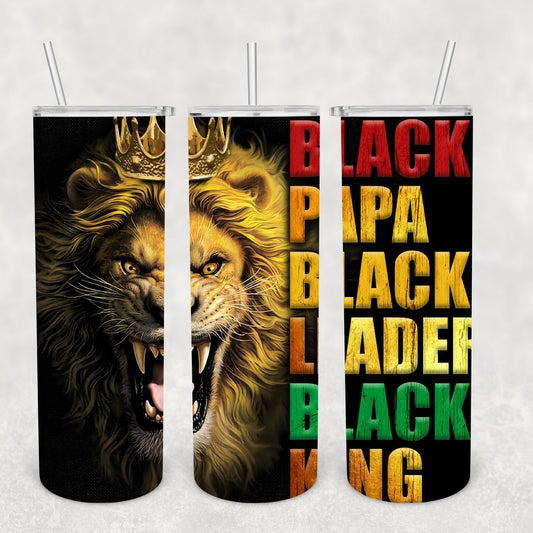 Black Dad, Sublimation, Ready To Press, Print Out Transfer, 20 oz, Skinny Tumbler Transfer, NOT A DIGITAL