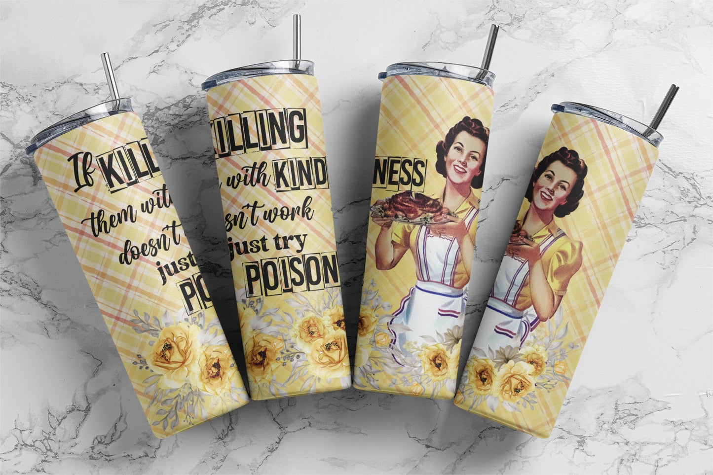 Retro Housewives, Sublimation, Ready To Press, Print Out Transfer, 20 oz, 12 oz. Skinny Tumbler Transfer, NOT A DIGITAL