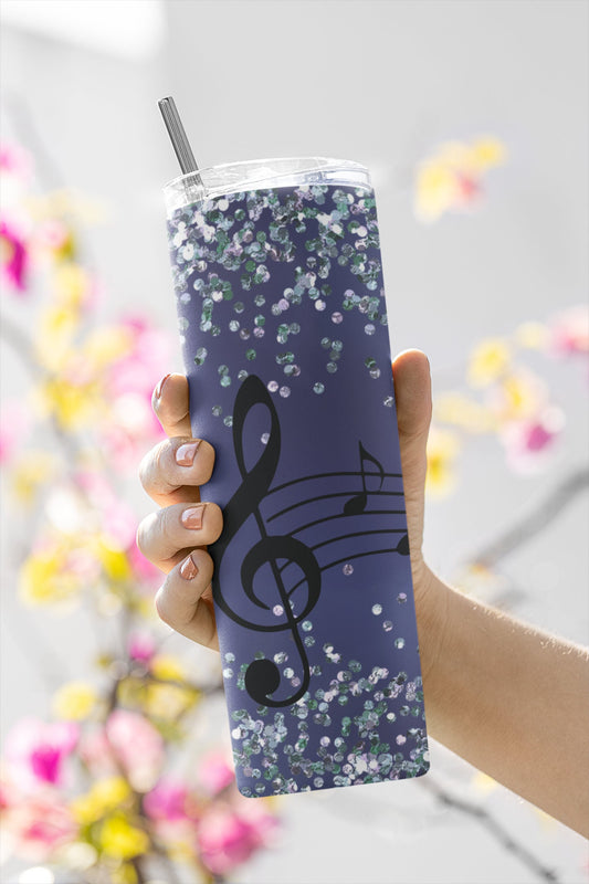 Musical Notes, Sublimation, Ready To Press, Print Out Transfer, 20 oz, Skinny Tumbler Transfer, NOT A DIGITAL