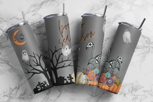 Boo Season, Sublimation, Ready To Press, Print Out Transfer, 20 oz Skinny Tumbler Transfer, NOT A DIGITAL